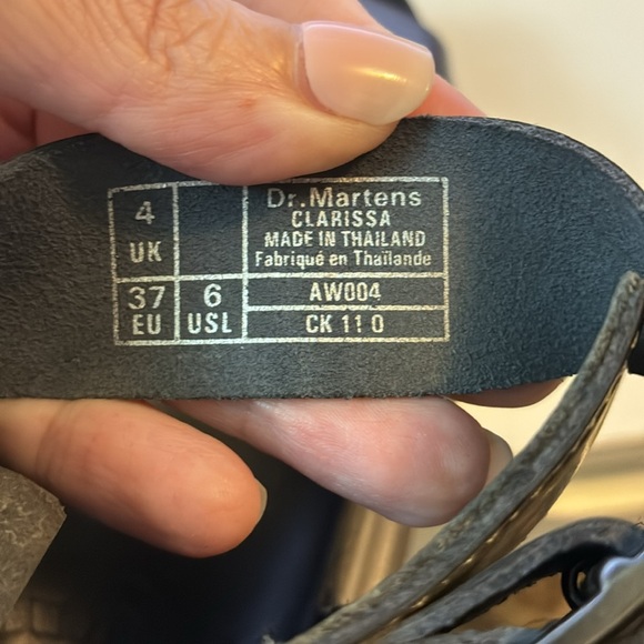 Dr. Martens Clarissa Leather Sandal in Pewter - Picture 6 of 6